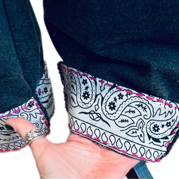 Wallflower Women's Overalls grey drawstring cropped hem reworked one of a kind ! - Picture 9 of 12